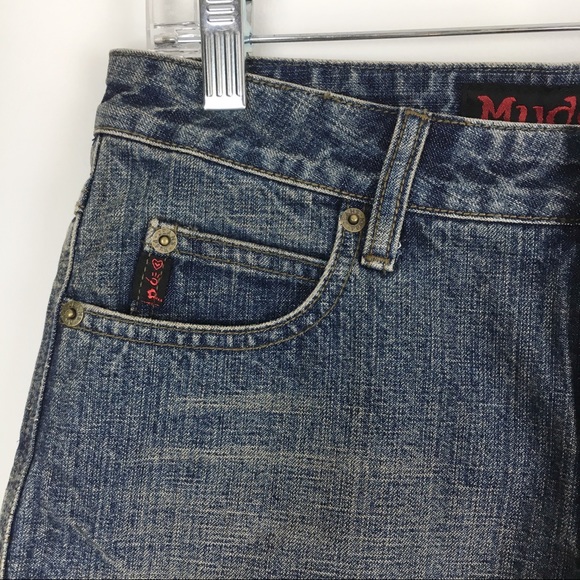 VTG Y2K Vintage Deadstock NWT NEW Mudd Limbo Hip Hugger Denim Jean Shorts Size 3 - Picture 3 of 7